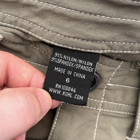 KUHL Womens Khaki Cargo Outdoor Skirt Size 6 - Picture 6 of 9